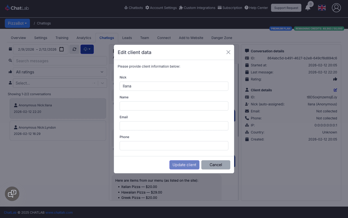 Edit client data modal|width=60